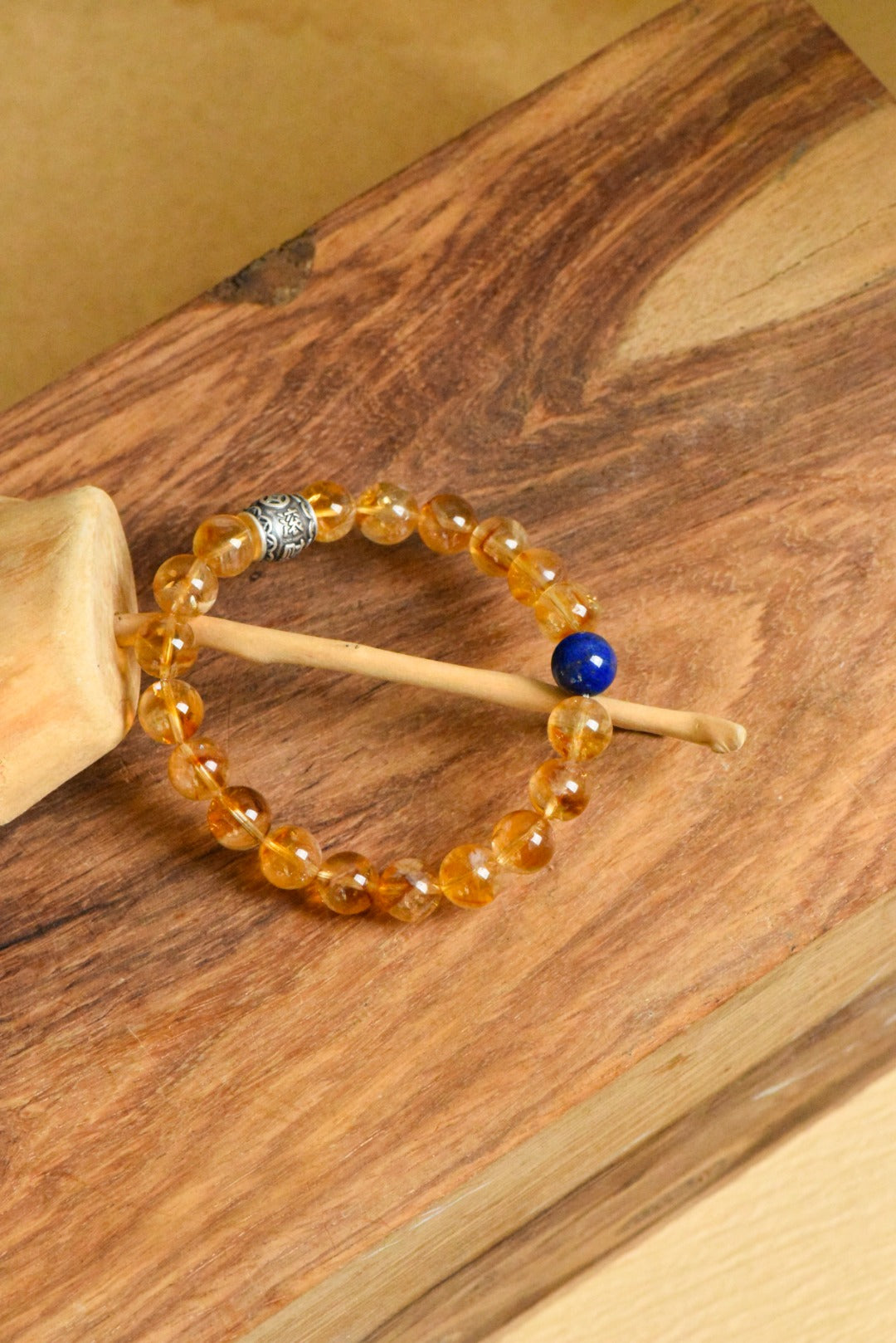 ▫️▪️ Yellow Ace Lapis Lazuli Bracelet (Men)